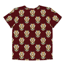 Load image into Gallery viewer, Tiger Maroon - Youth crew neck t-shirt
