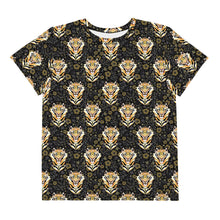 Load image into Gallery viewer, Tigers in the Garden - Youth crew neck t-shirt
