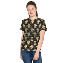 Load image into Gallery viewer, Tigers in the Garden - Youth crew neck t-shirt
