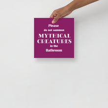Load image into Gallery viewer, Do not summon Mythical Creatures - Poster
