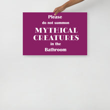 Load image into Gallery viewer, Do not summon Mythical Creatures - Poster
