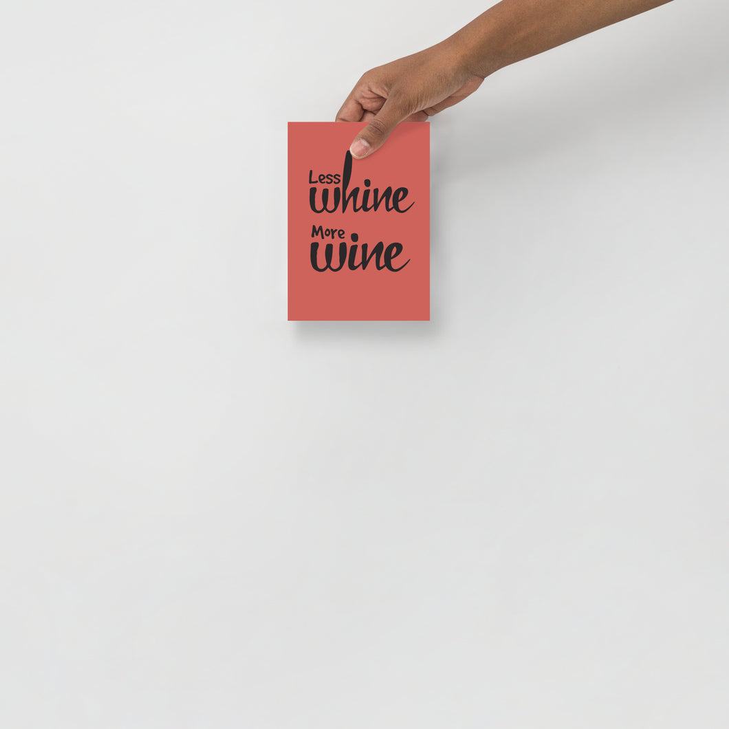 More Wine - Poster