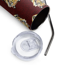Load image into Gallery viewer, Maroon Tiger - Stainless steel tumbler
