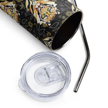 Load image into Gallery viewer, Tiger in the Garden - Stainless steel tumbler
