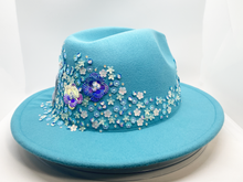 Load image into Gallery viewer, Turquoise Garden - Art Fedora
