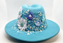 Load image into Gallery viewer, Turquoise Garden - Art Fedora
