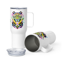 Load image into Gallery viewer, Tiger Proud- Rainbow - Travel mug with a handle
