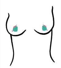 Load image into Gallery viewer, Chubby Unicorn Tittoo - Temporary Nipple Tattoo Set
