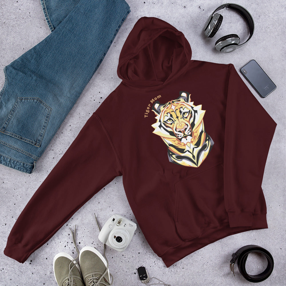 Tiger Mom (full face) - Unisex Hoodie - Color Options