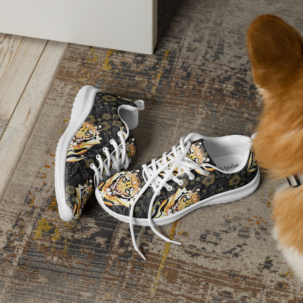 Tiger In the Garden - Women’s athletic shoes