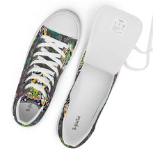 Load image into Gallery viewer, Rainbow Roar - Women’s high top canvas shoes
