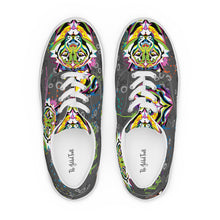 Load image into Gallery viewer, Rainbow Roar - Women’s lace-up canvas shoes
