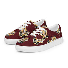 Load image into Gallery viewer, Tigers - Women’s lace-up canvas shoes
