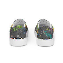 Load image into Gallery viewer, Rainbow Roar - Women’s slip-on canvas shoes
