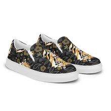 Load image into Gallery viewer, Tiger in the Garden - Women’s slip-on canvas shoes
