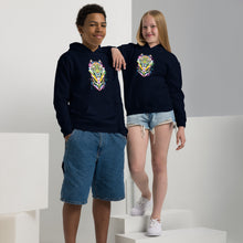 Load image into Gallery viewer, Rainbow Roar - Youth heavy blend hoodie
