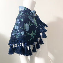 Load image into Gallery viewer, Garden in Blue - Cotton Canvas Mini Cape
