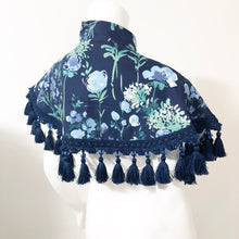 Load image into Gallery viewer, Garden in Blue - Cotton Canvas Mini Cape

