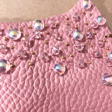 Load image into Gallery viewer, Pink Sparkle - Salvaged Leather Epaulette
