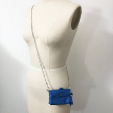 Load image into Gallery viewer, Mini Leather Cross Body Purse - Blue
