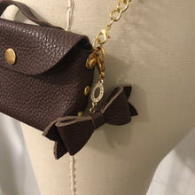 Load image into Gallery viewer, Mini Leather Cross Body Purse - Chocolate Brown
