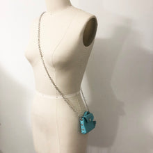 Load image into Gallery viewer, Mini Leather Cross Body Purse - Turquoise
