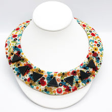 Load image into Gallery viewer, Triangle Burst - Cotton Collar Necklace
