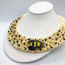 Load image into Gallery viewer, Honey Bee - Cotton Collar Necklace
