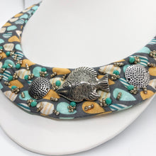 Load image into Gallery viewer, Little fish - Cotton Collar Necklace
