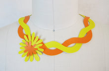 Load image into Gallery viewer, Flower Twist - Hand Cut Vinyl Necklace - Color Options
