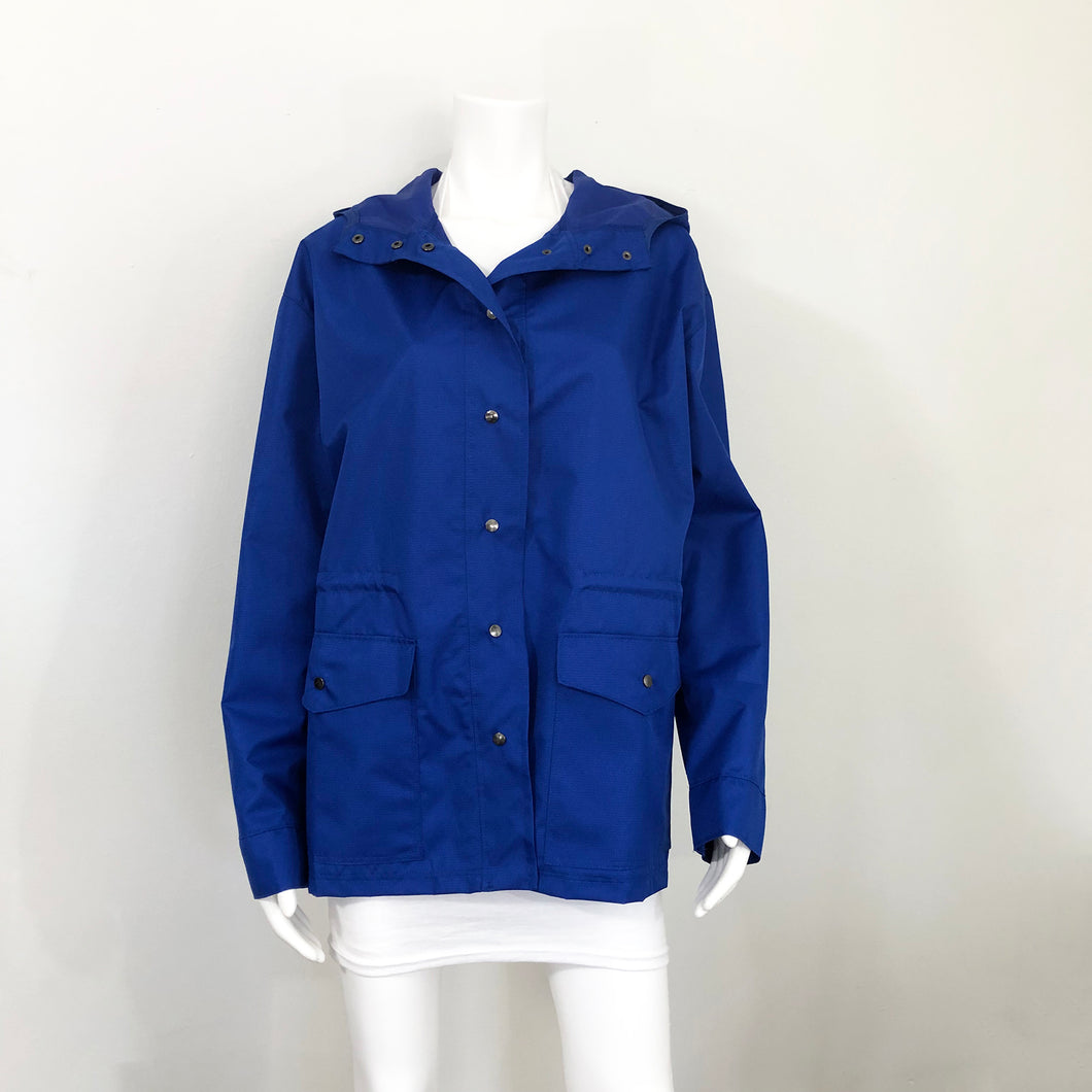 Cobalt Blue Oversized Rain Jacket