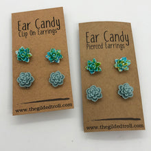 Load image into Gallery viewer, Lagoon Succulents - Ear Candy - Post &amp; ClipOn
