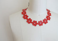 Load image into Gallery viewer, Daisy Chain - Hand Cut Vinyl Necklace - Color options
