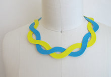 Load image into Gallery viewer, Twisted - Hand Cut Vinyl Necklace - Color options
