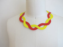Load image into Gallery viewer, Twisted - Hand Cut Vinyl Necklace - Color options

