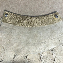 Load image into Gallery viewer, Golden Feather - Salvaged Leather Epaulette
