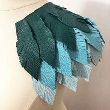 Load image into Gallery viewer, Bird of Paradise - Salvaged Leather Epaulette
