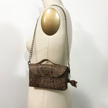 Load image into Gallery viewer, Leather Purse - Brown Gator
