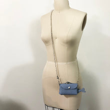 Load image into Gallery viewer, Mini Leather Cross Body Purse - Light Blue
