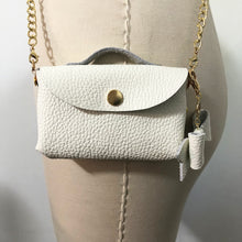 Load image into Gallery viewer, Mini Leather Cross Body Purse - White
