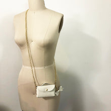 Load image into Gallery viewer, Mini Leather Cross Body Purse - White

