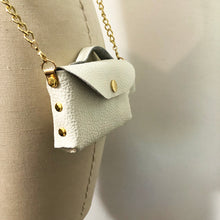 Load image into Gallery viewer, Mini Leather Cross Body Purse - White
