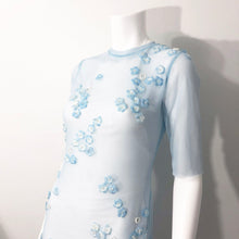 Load image into Gallery viewer, Forget-me-not Mesh Dress - Handmade Power Mesh Wiggle Dress
