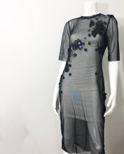 Load image into Gallery viewer, Dragon Scale Mesh Dress - Handmade Power Mesh Wiggle Dress
