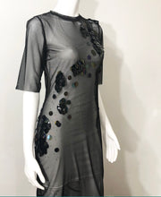 Load image into Gallery viewer, Dragon Scale Mesh Dress - Handmade Power Mesh Wiggle Dress
