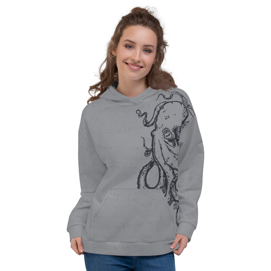 Polar Blue Octopus - APO Unisex Hoodie