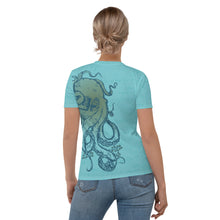 Load image into Gallery viewer, Ocean Blue Octopus - APO Women&#39;s T-shirt
