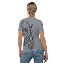 Load image into Gallery viewer, Polar Blue Octopus Sketch - APO Women&#39;s T-shirt
