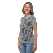 Load image into Gallery viewer, Polar Blue Octopus Sketch - APO Women&#39;s T-shirt
