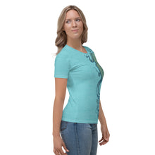 Load image into Gallery viewer, Ocean Blue Octopus - APO Women&#39;s T-shirt
